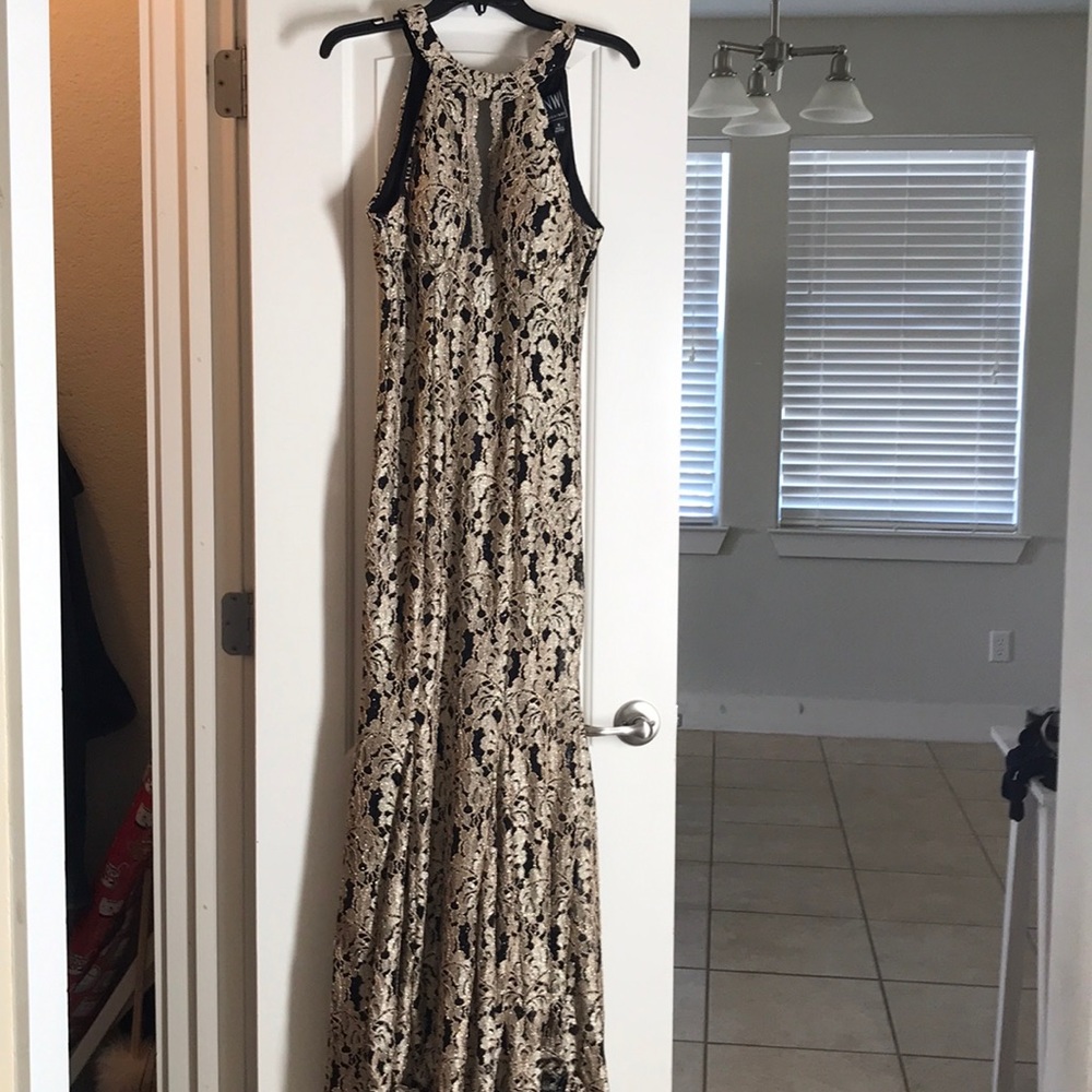 Gorgeous gold and black gown